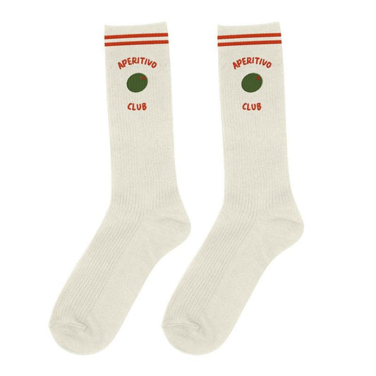 Socken Aperitivo Club Olive - Atelier Pistache