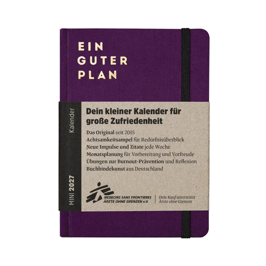 Kalender 2027 mini verschiedene Farben - ein guter Plan