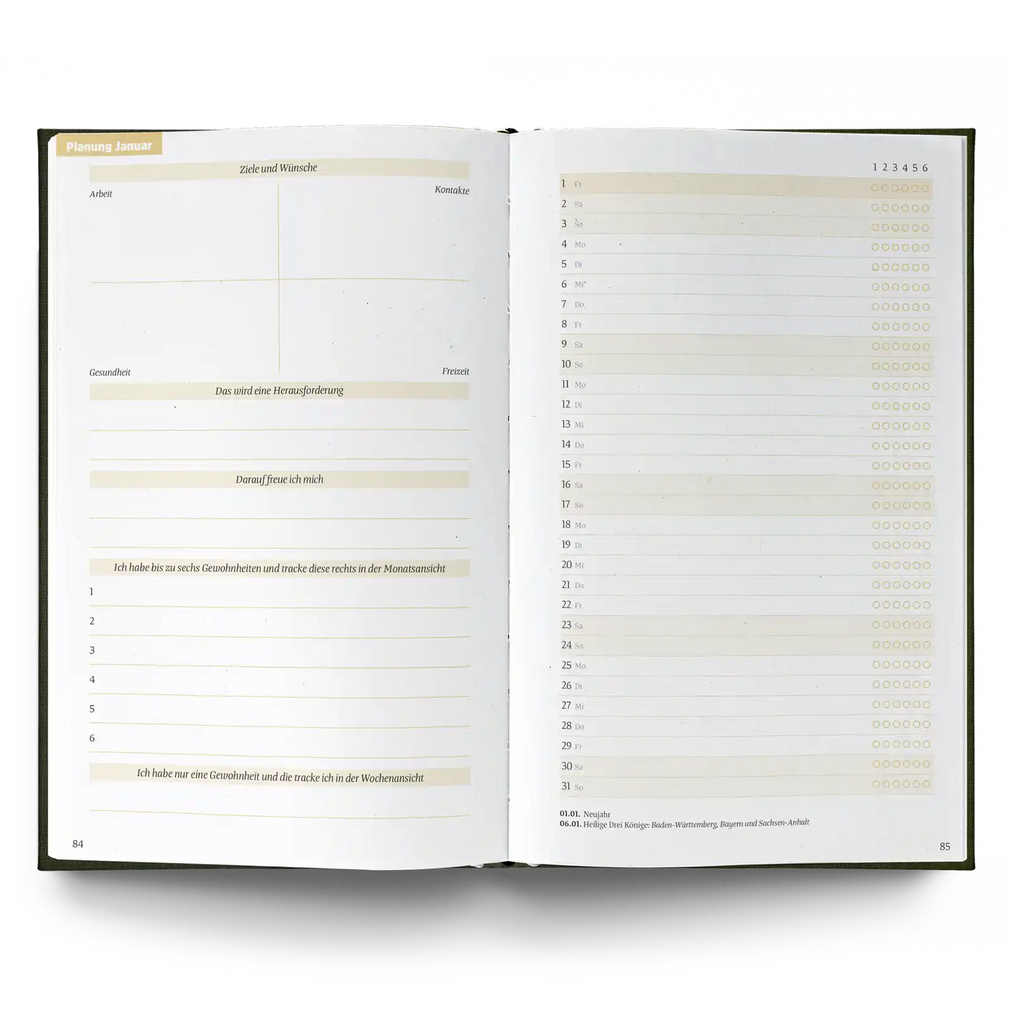 Kalender 2027 verschiedene Farben - ein guter Plan