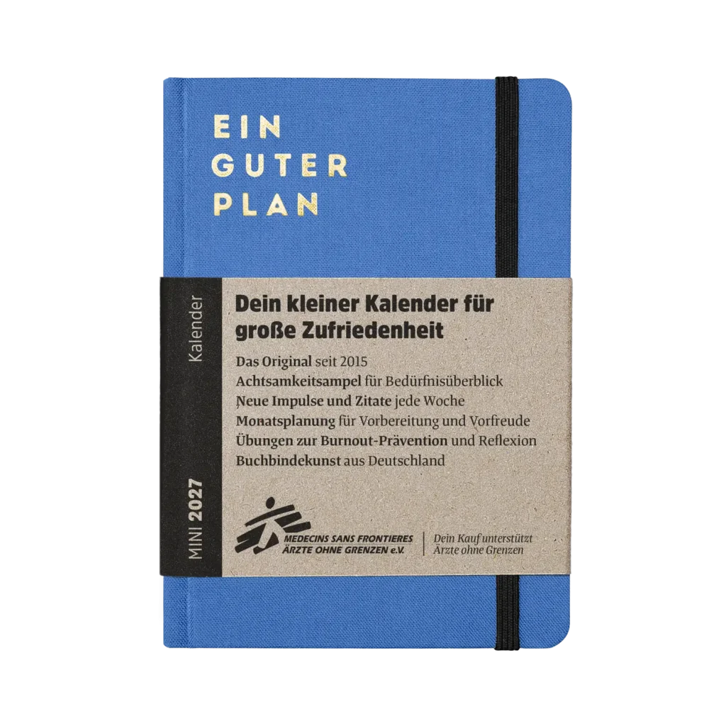 Kalender 2027 mini verschiedene Farben - ein guter Plan