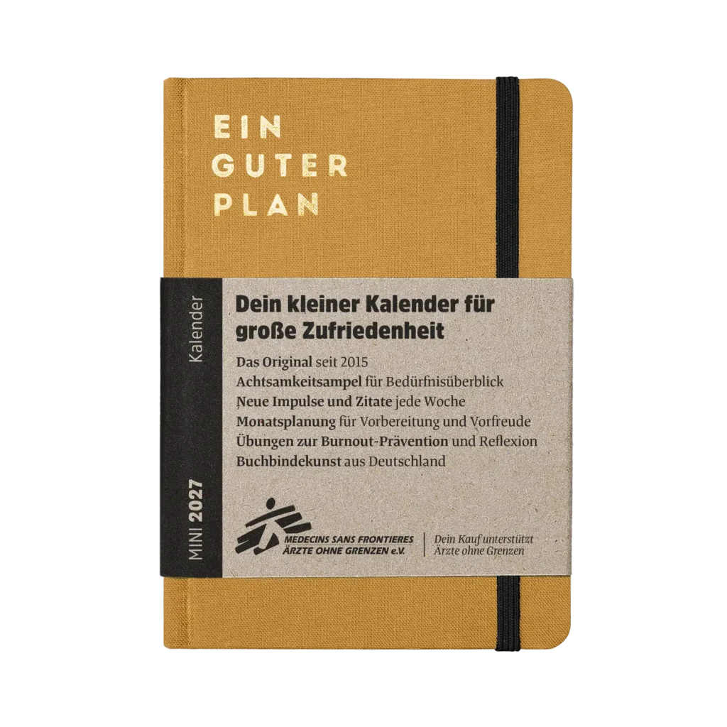 Kalender 2027 mini verschiedene Farben - ein guter Plan