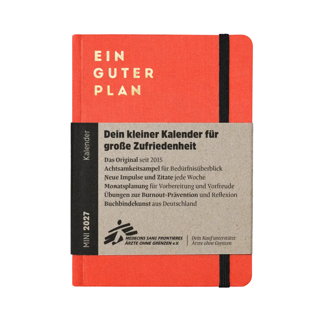 Kalender 2027 mini verschiedene Farben - ein guter Plan