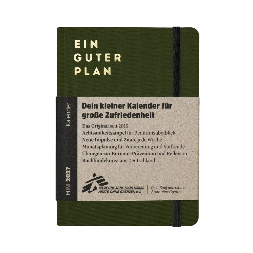 Kalender 2027 mini verschiedene Farben - ein guter Plan