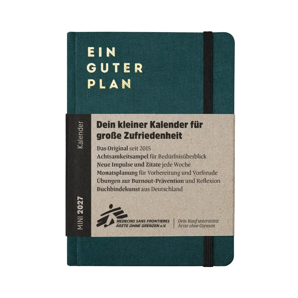 Kalender 2027 mini verschiedene Farben - ein guter Plan