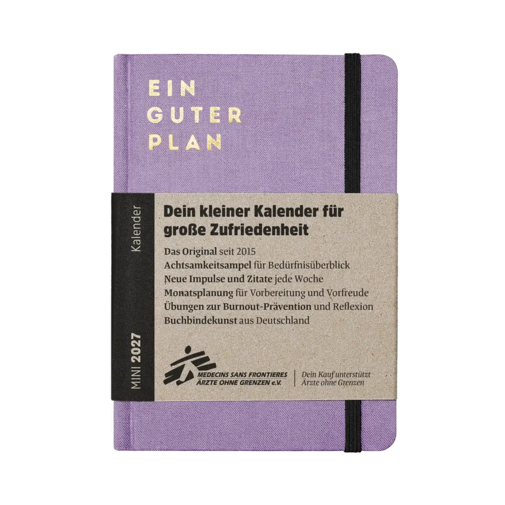 Kalender 2027 mini verschiedene Farben - ein guter Plan