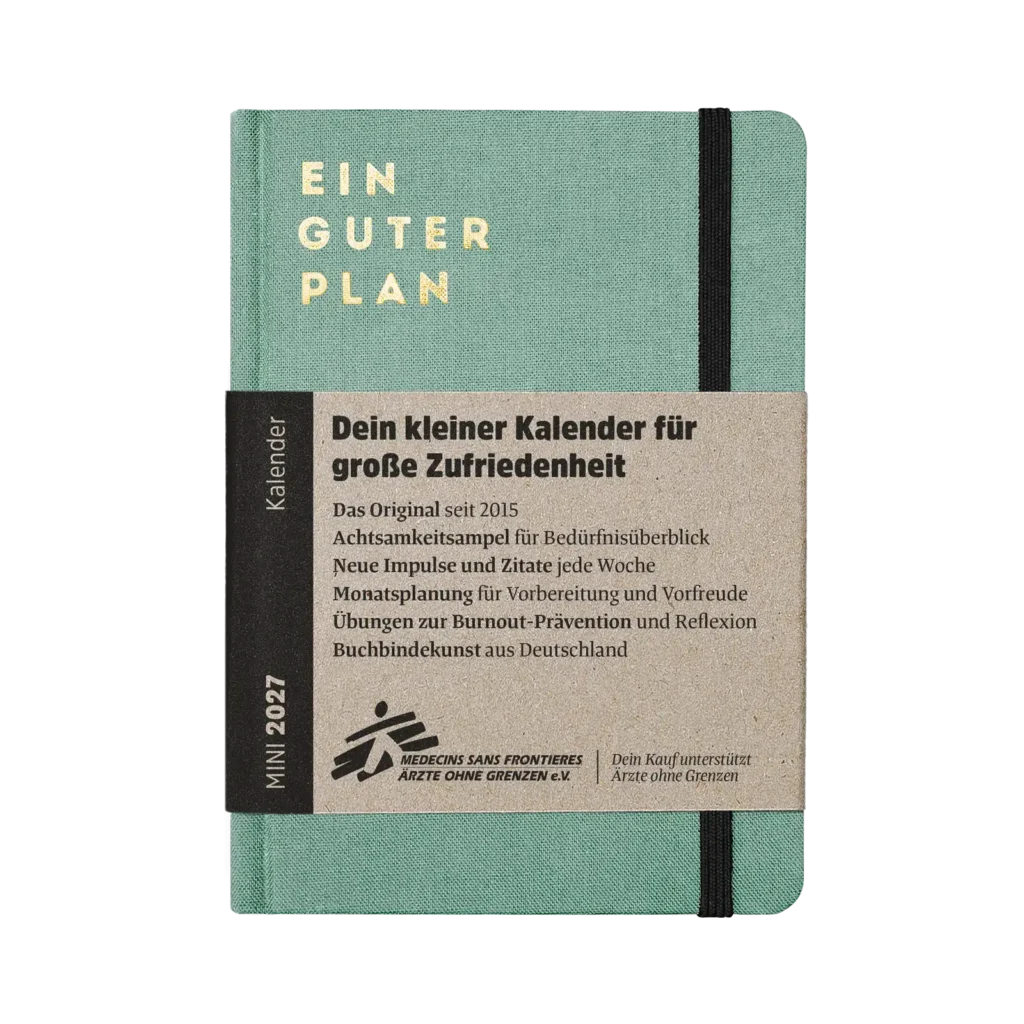 Kalender 2027 mini verschiedene Farben - ein guter Plan