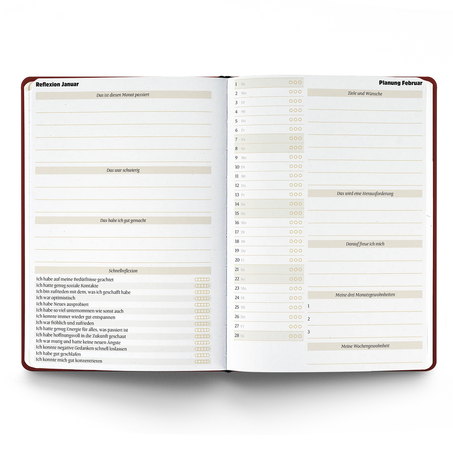 Kalender 2027 pro verschiedene Farben - ein guter Plan