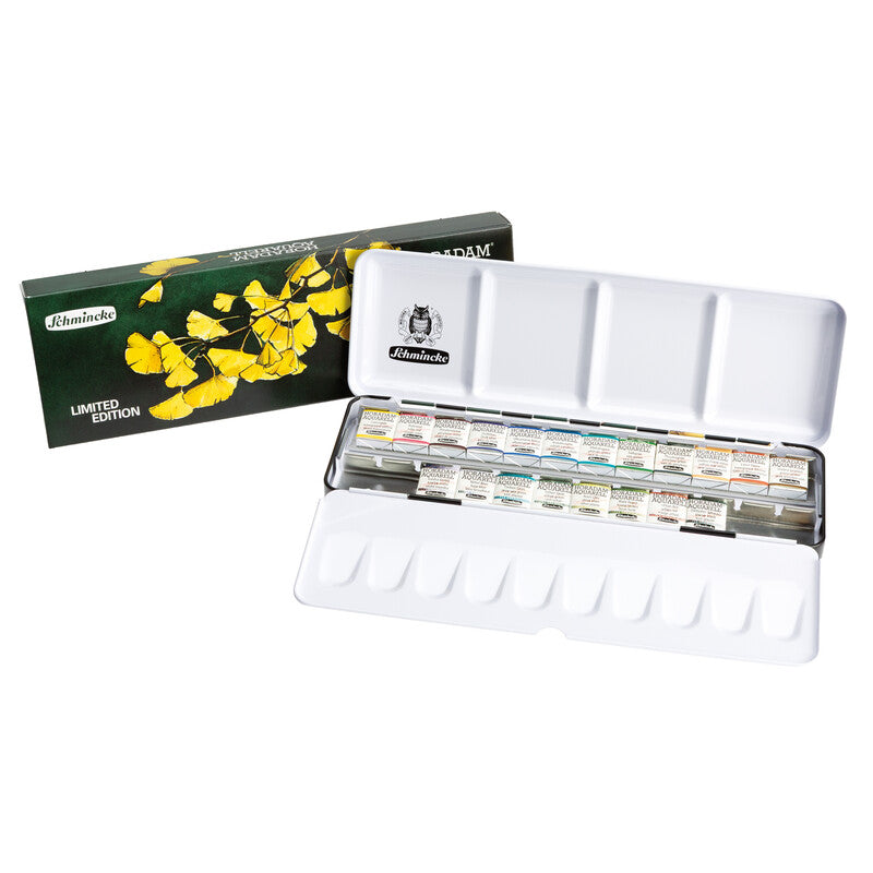 Schmincke Horadam Aquarellkasten Ginkgo 20 1/2 Näpfchen