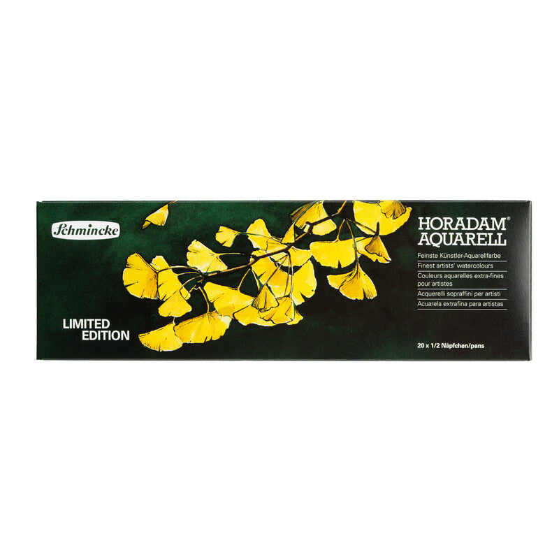 Schmincke Horadam Aquarellkasten Ginkgo 20 1/2 Näpfchen