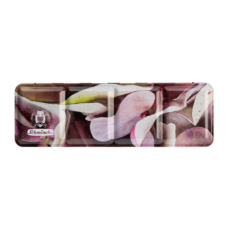 Schmincke Akademie Aquarellkasten Hortensie 12  1/2 Näpfchen