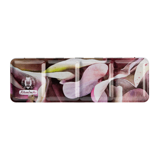 Schmincke Akademie Aquarellkasten Hortensie 12  1/2 Näpfchen