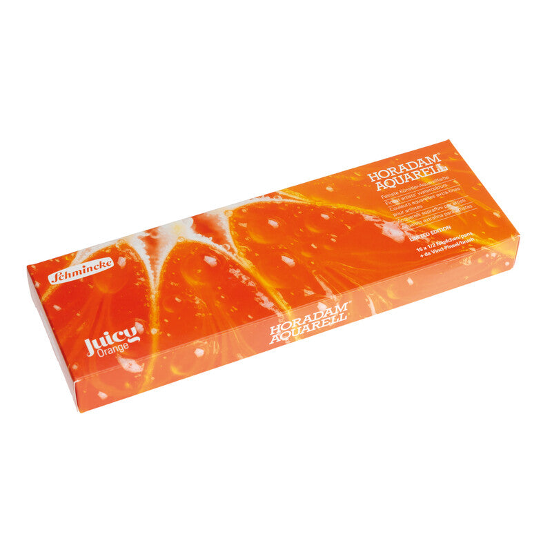 Schmincke Horadam Aquarellkasten Juicy orange 15 1/2 Näpfchen