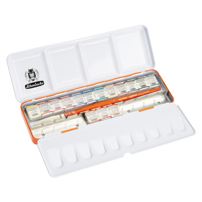 Schmincke Horadam Aquarellkasten Juicy orange 15 1/2 Näpfchen