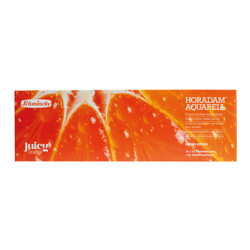 Schmincke Horadam Aquarellkasten Juicy orange 15 1/2 Näpfchen