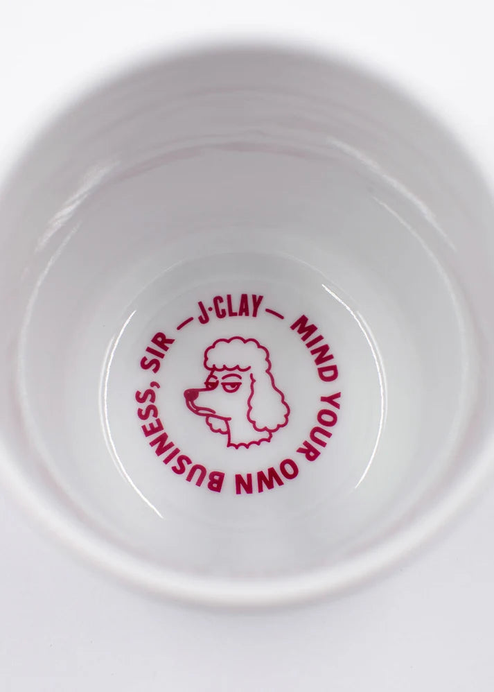 Porzellanbecher Do Not Disturb Dog - J. Clay