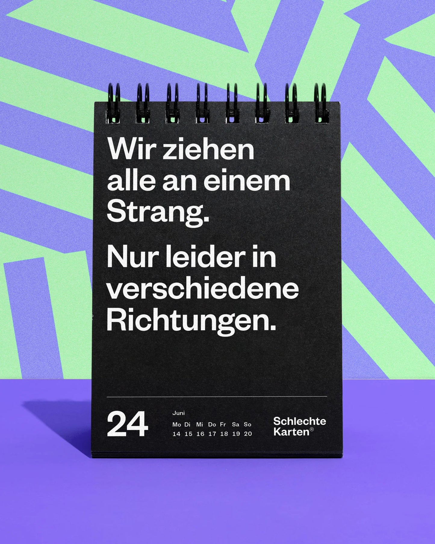 Demotivierender Tischkalender 2027 von Schlechte Karten