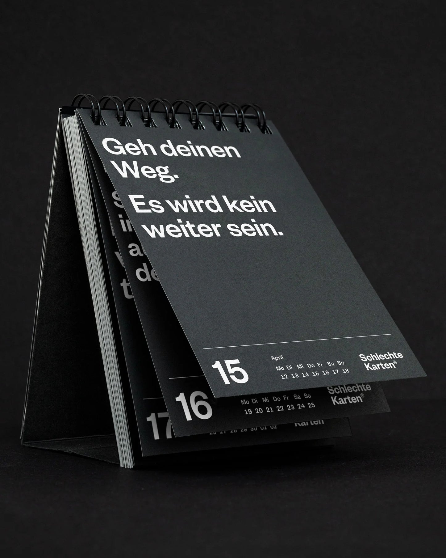 Demotivierender Tischkalender 2027 von Schlechte Karten