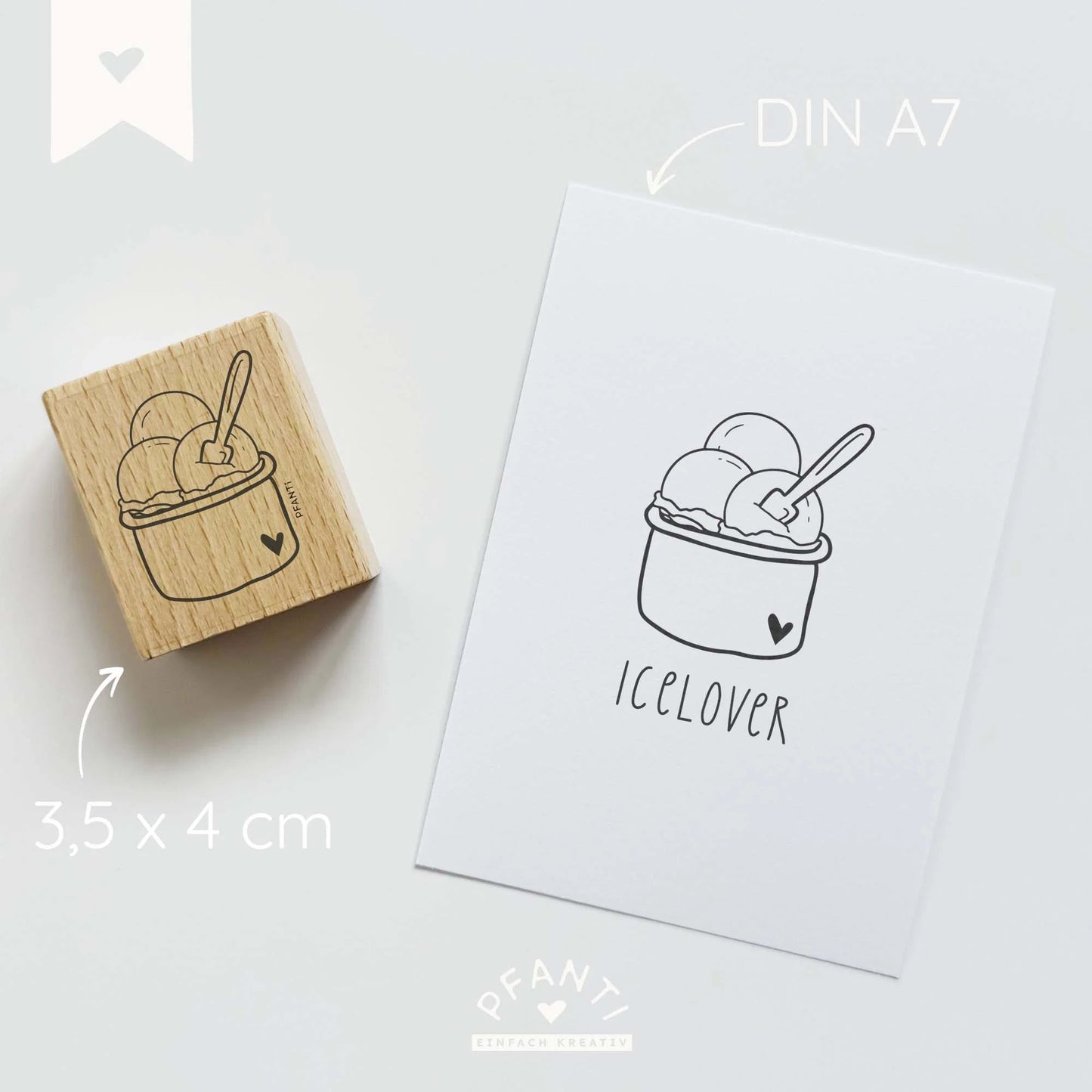 Stempel Eisbecher Pfanti