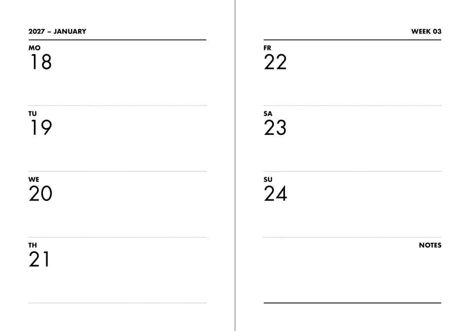 Pocket Kalender Navucko 2027