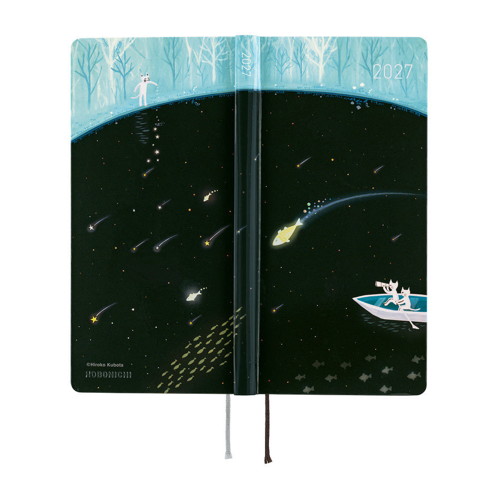 Hobonichi Techo Weeks Hiroko Kubata Meteor Shower in the Light Blue Forest- 2027