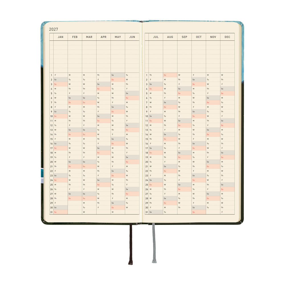 Hobonichi Techo Weeks Hiroko Kubata Meteor Shower in the Light Blue Forest- 2027