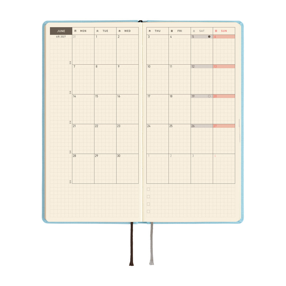 Hobonichi Techo Weeks Colors Sea Glass- 2027