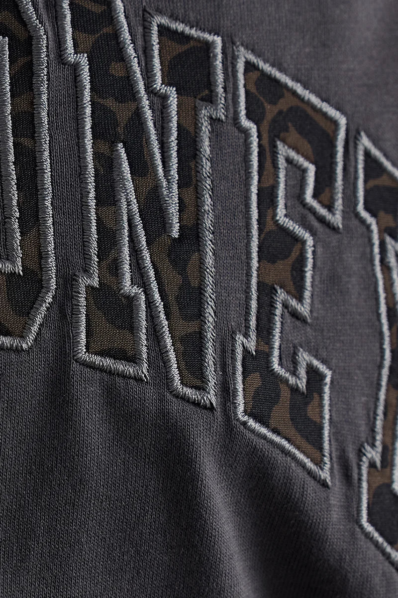 Hey Honey - Oversized T-Shirt Leo Dark Grey