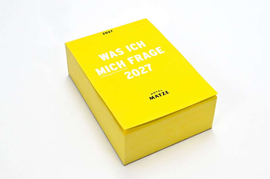 Hotel Matze - Was ich mich frage Abreißkalender 2027