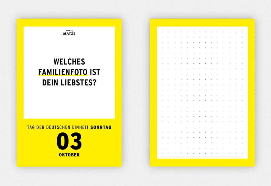 Hotel Matze - Was ich mich frage Abreißkalender 2027