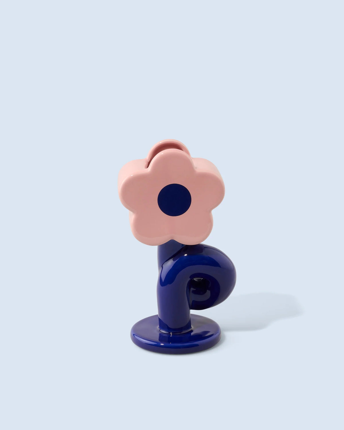 Vase Blume blau rosa Fluid Market