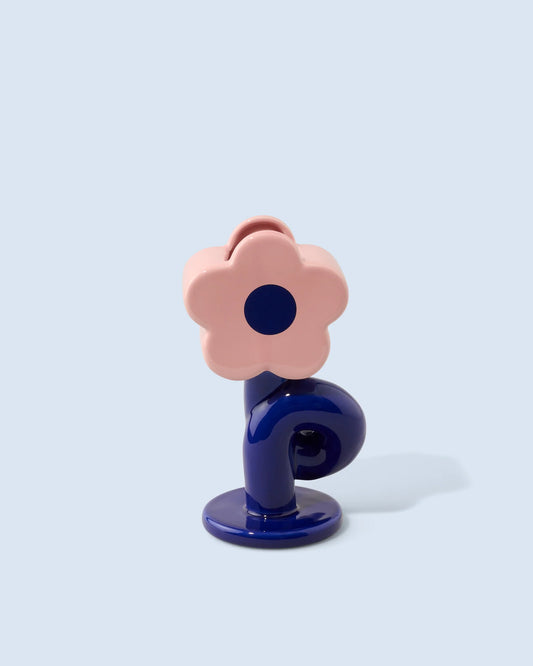 Vase Blume blau rosa Fluid Market