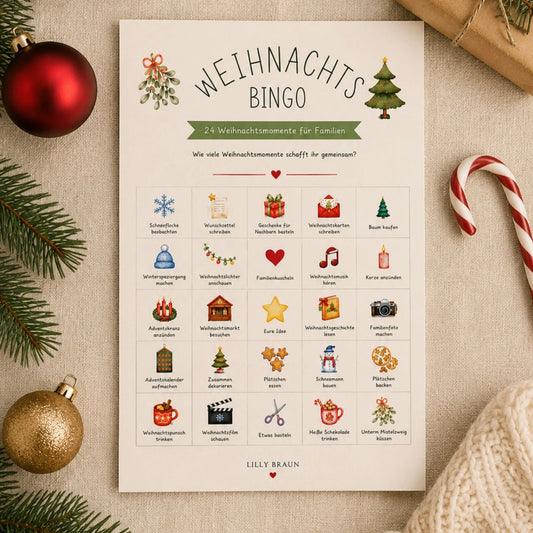 Weihnachts Bingo - 24 Momente für Familien - Lilly Braun