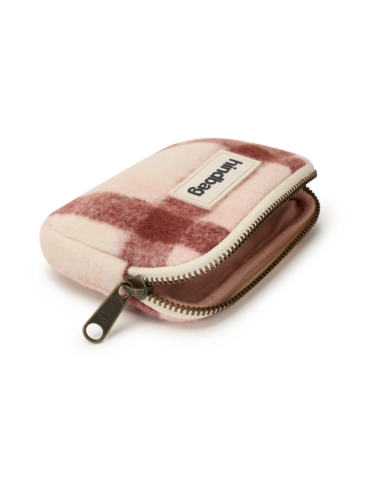 Hindbag - Lili Geldbörse burgundy Tartan kariert