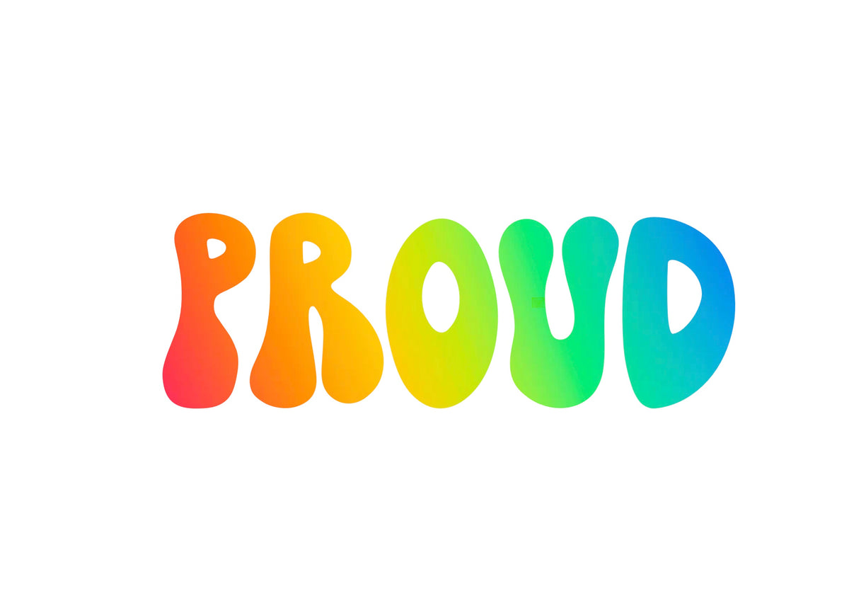 Sticker proud - rainbow