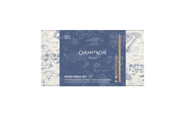 Set Toile de Jouy Multiprodukte Farbstifte und Neocolor II - Caran d'Ache