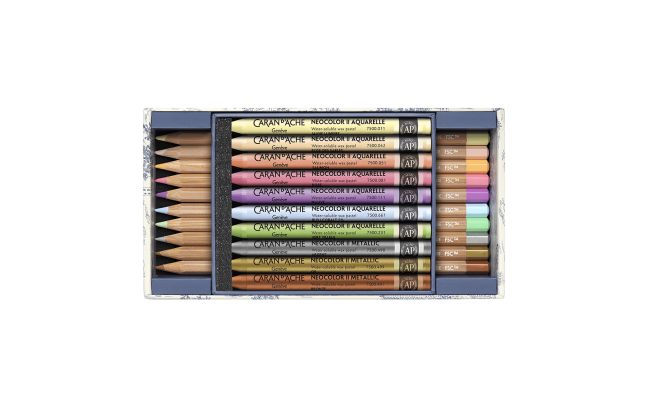 Set Toile de Jouy Multiprodukte Farbstifte und Neocolor II - Caran d'Ache