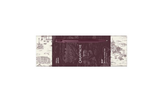 Toile de Jouy KUGELSCHREIBER 849™ Bordeauxrot - Caran d'Ache