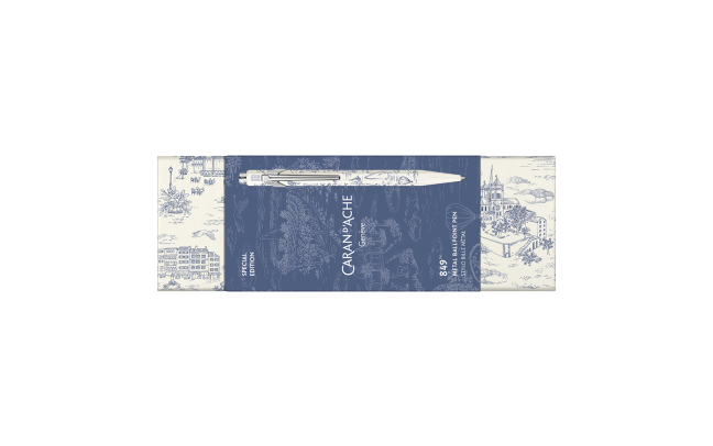 Toile de Jouy KUGELSCHREIBER 849™ weiß/blau - Caran d'Ache