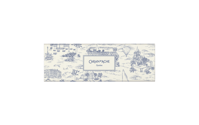 Toile de Jouy KUGELSCHREIBER 849™ weiß/blau - Caran d'Ache