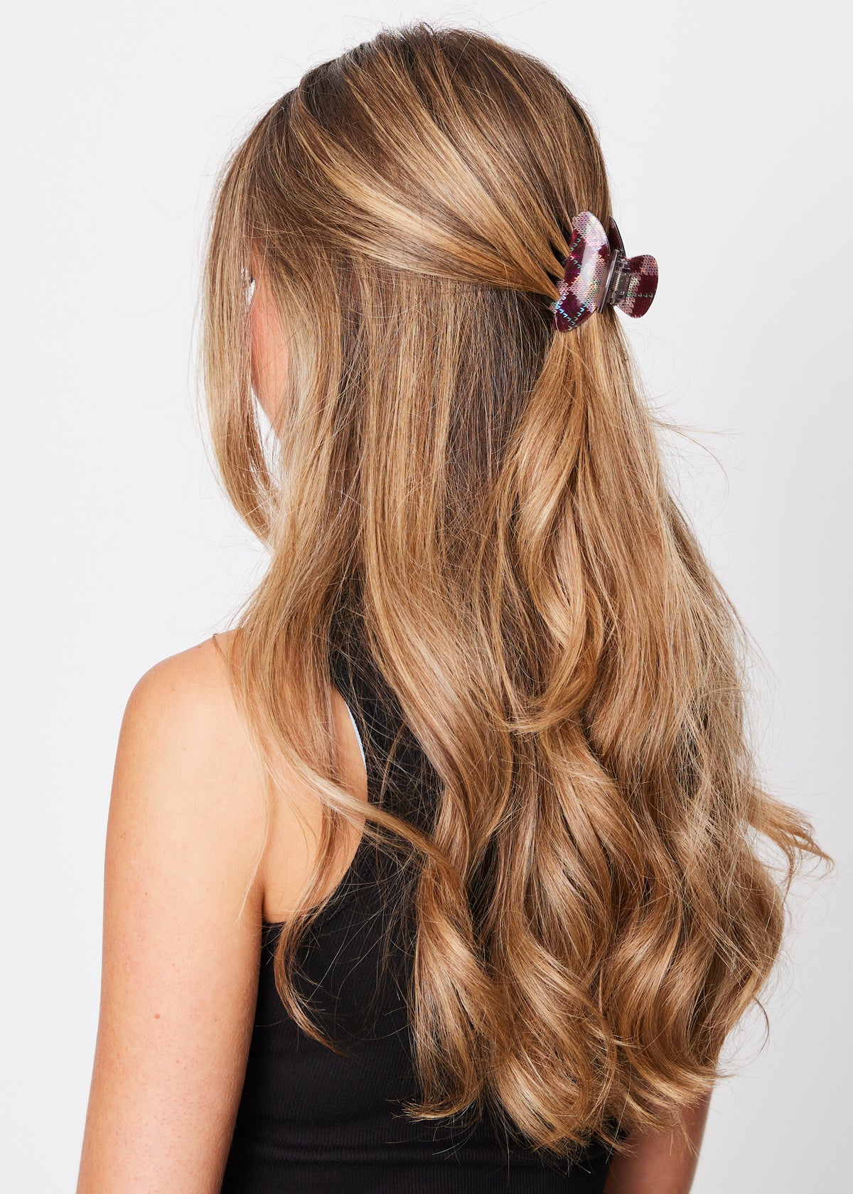 Ida Knitted Mini Purple Hair Clip - Sui Ava