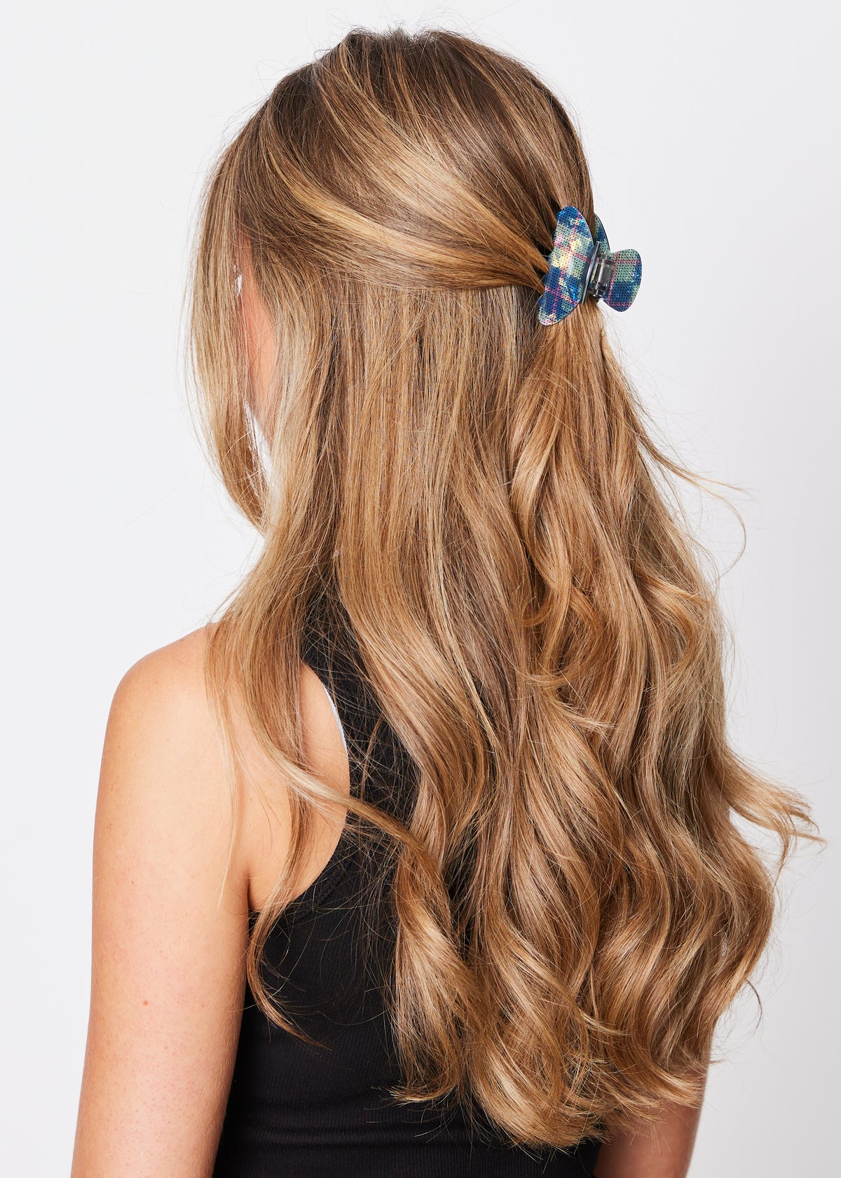 Ida Knitted Mini Blue Hair Clip - Sui Ava