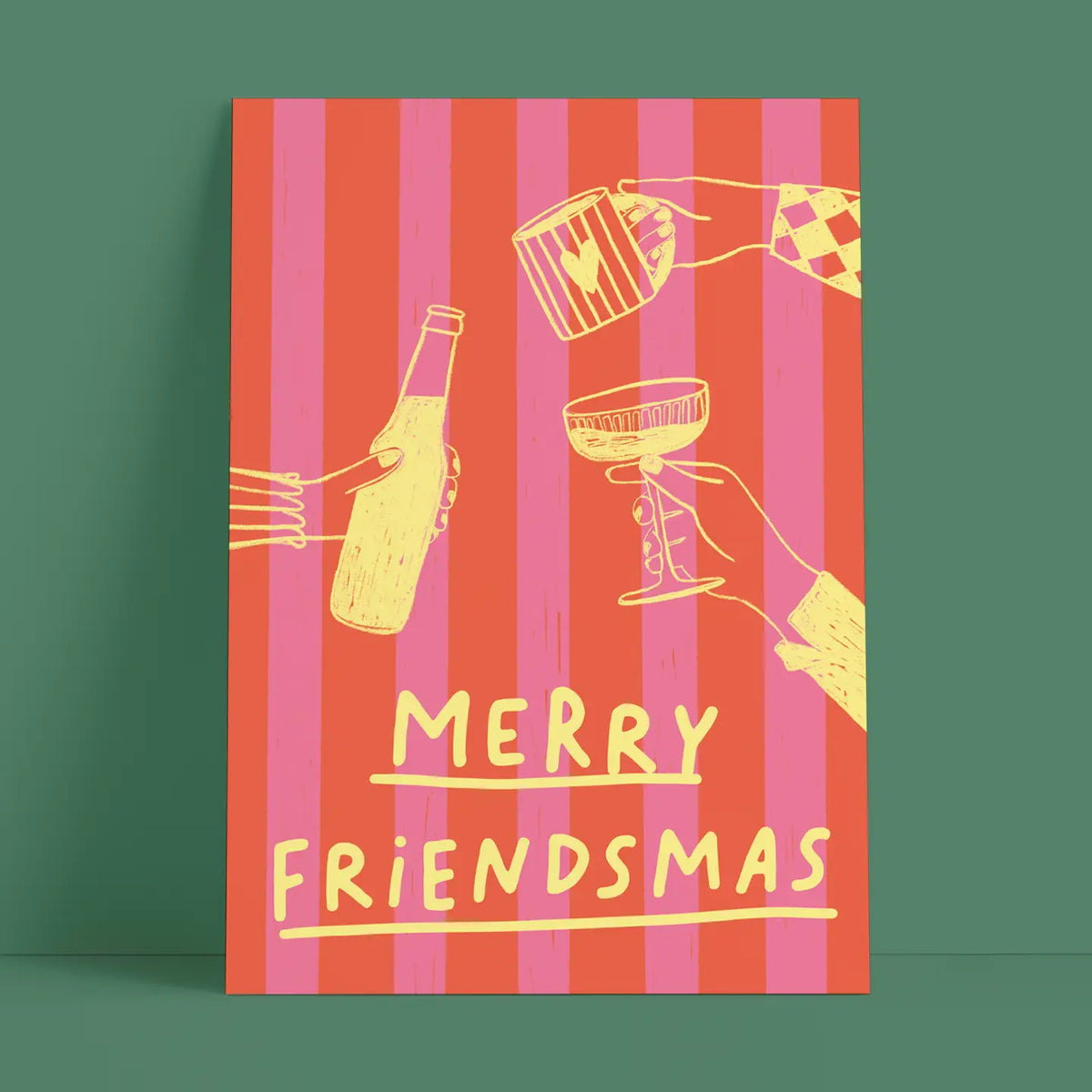 Studio Danii - Postkarte / Merry Friendsmas / DIN A6