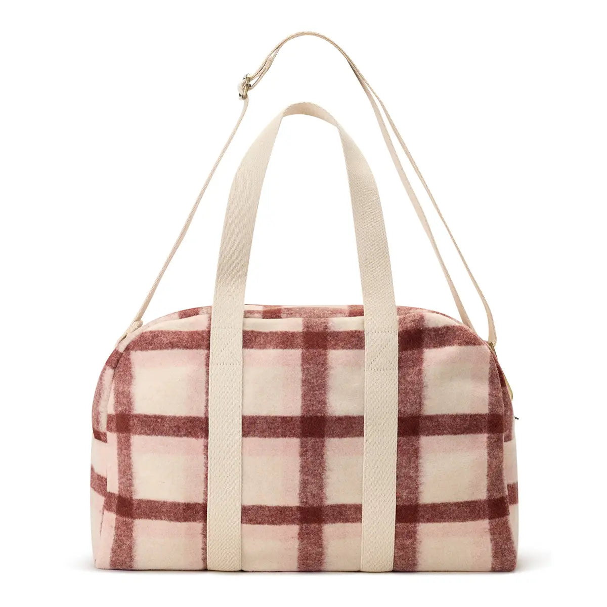 Hindbag - Weekender Charlie burgundy Tartan kariert