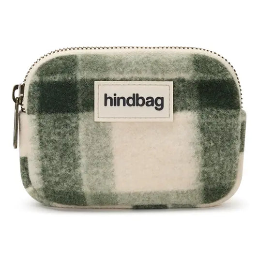 Hindbag - Lili Geldbörse green Tartan kariert