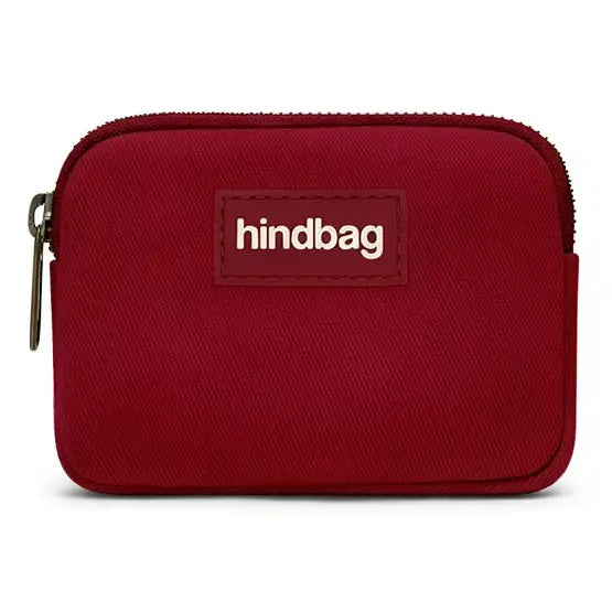 Hindbag - Lili Geldbörse Baumwolle Bordeaux