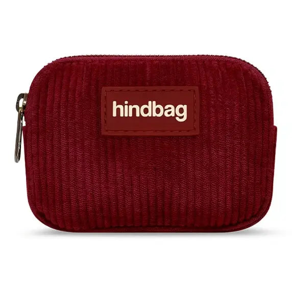 Hindbag - Lili Geldbörse Samt Bordeaux