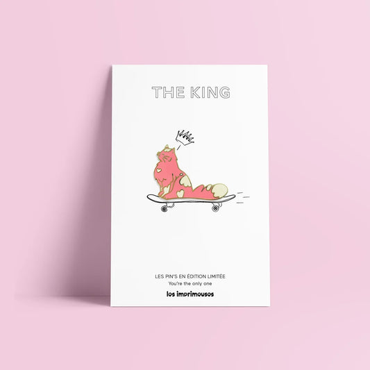 Pin Cat, the king - Les Imprimeuses