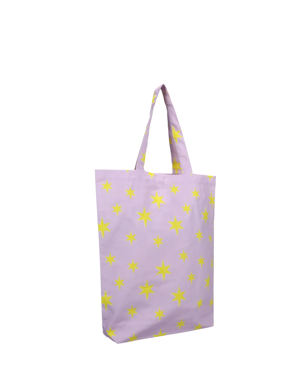 Tote Bag Lavender Yellow Star