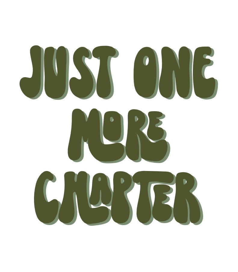 Sticker Just one more chapter