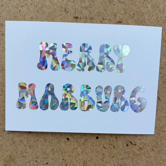 Postkarte Merry Marburg Holo